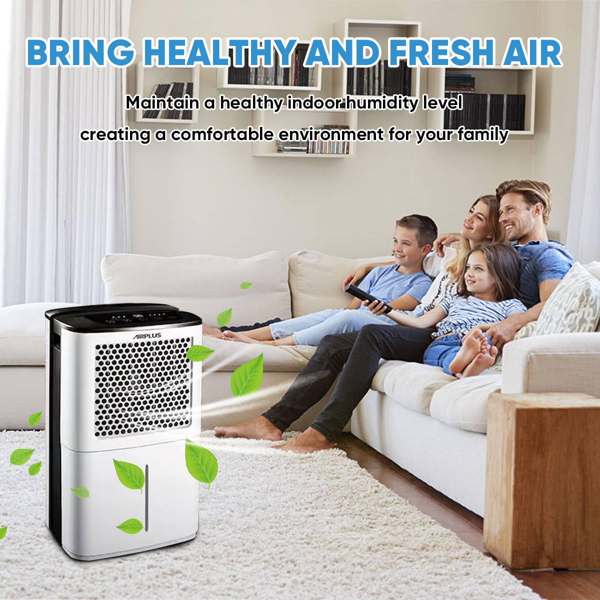 XIC Dehumidifier,50 Pt. 2,000 Sq. Ft. Dehumidifier With Bucket And Drain Hose With Auto Defrost, Dehumidifier For For Basement, Garage, Bathroom, RV, Closet, Bedroom With Auto Shut Off, Dehumidifiers For Home 24H Timer In White