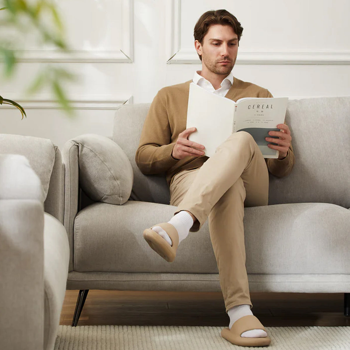 JOYFINITY Chenille Upholstery 3 Pieces Living Room Furniture Set