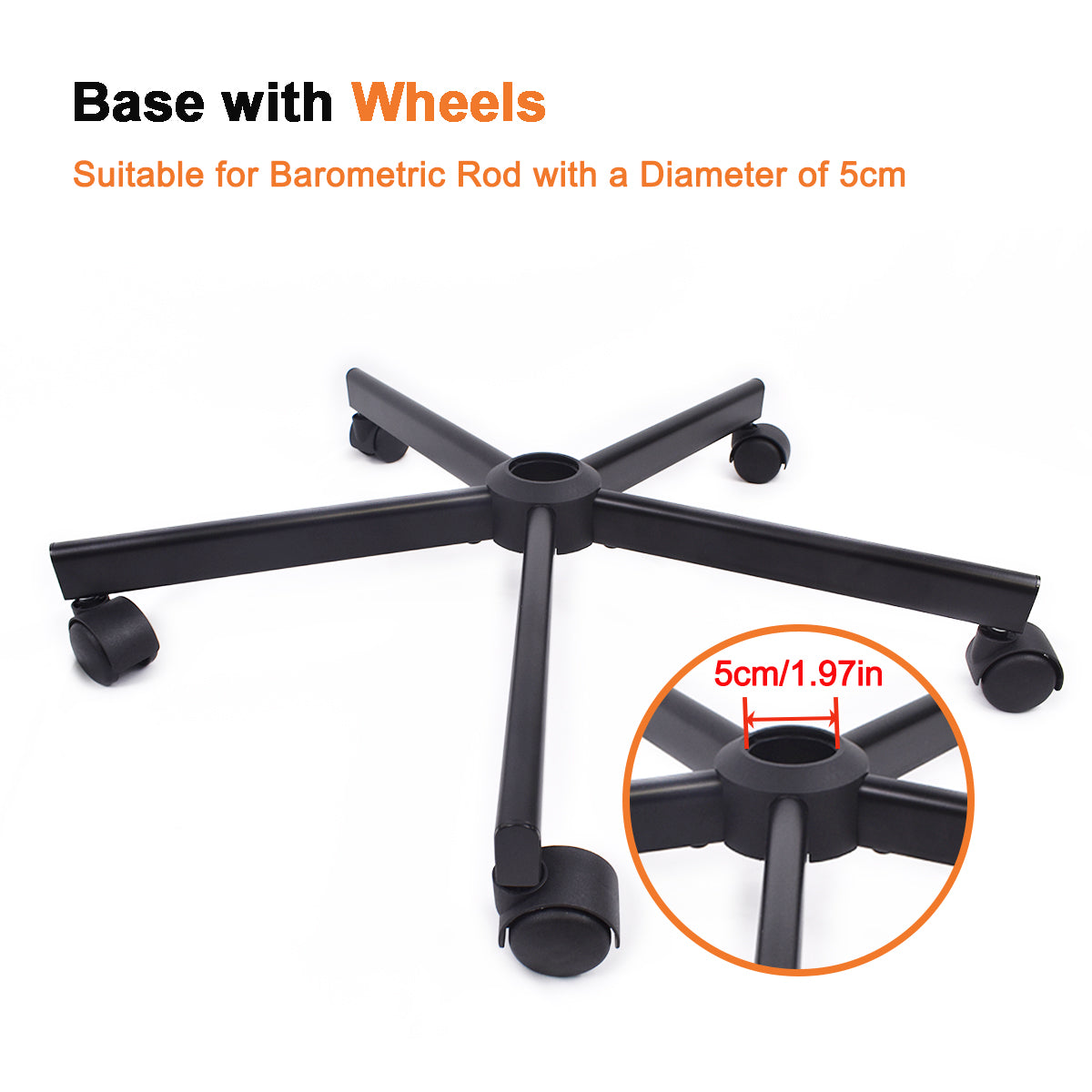 JOYFINITY Upgraded with Armrests Viral Criss Cross-Legged Chair With Wheels,Over Size Armless Swivel Home Office Chair