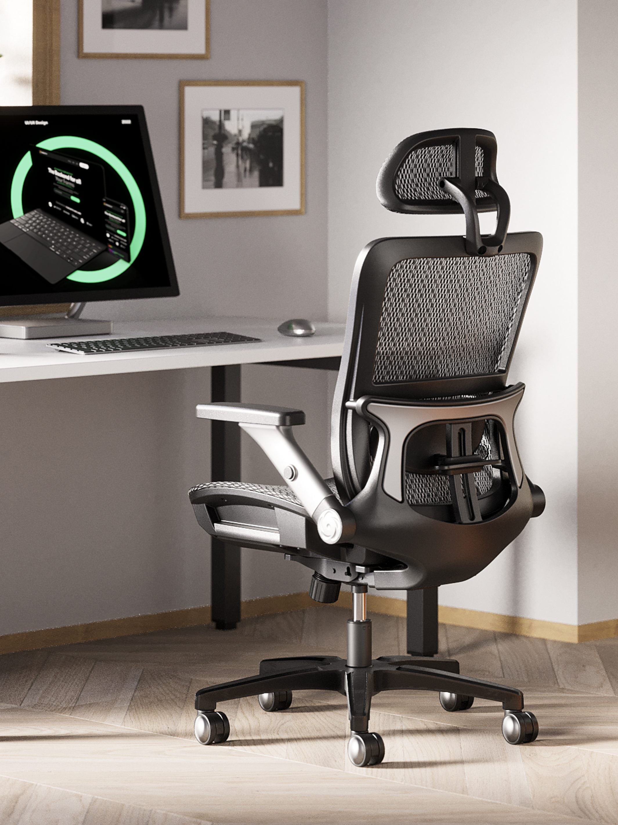 JOYFINITY Executive Mesh Back Office Chair with Footrest