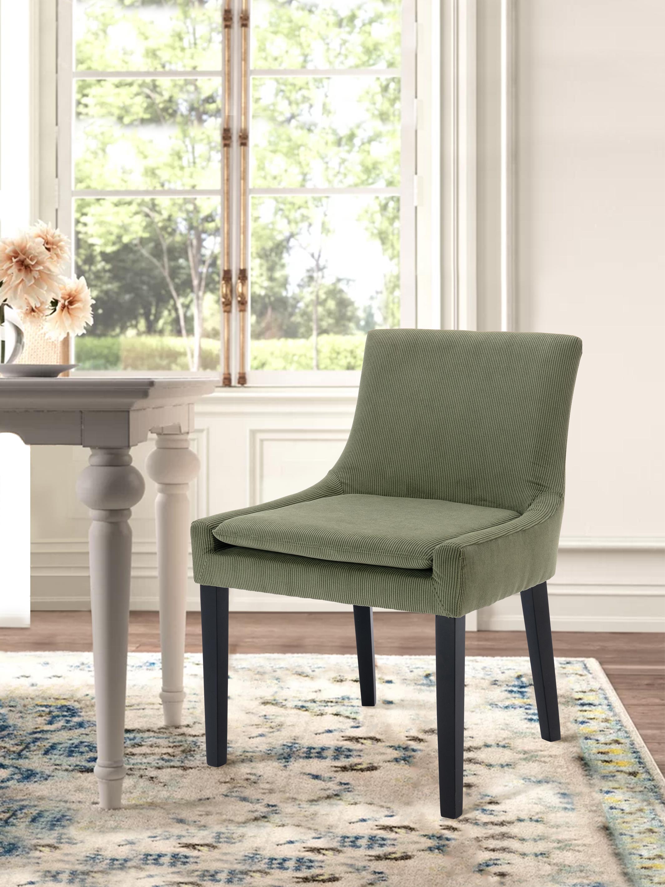 JOYFINITY Corduroy Mid-Back Dining Chair