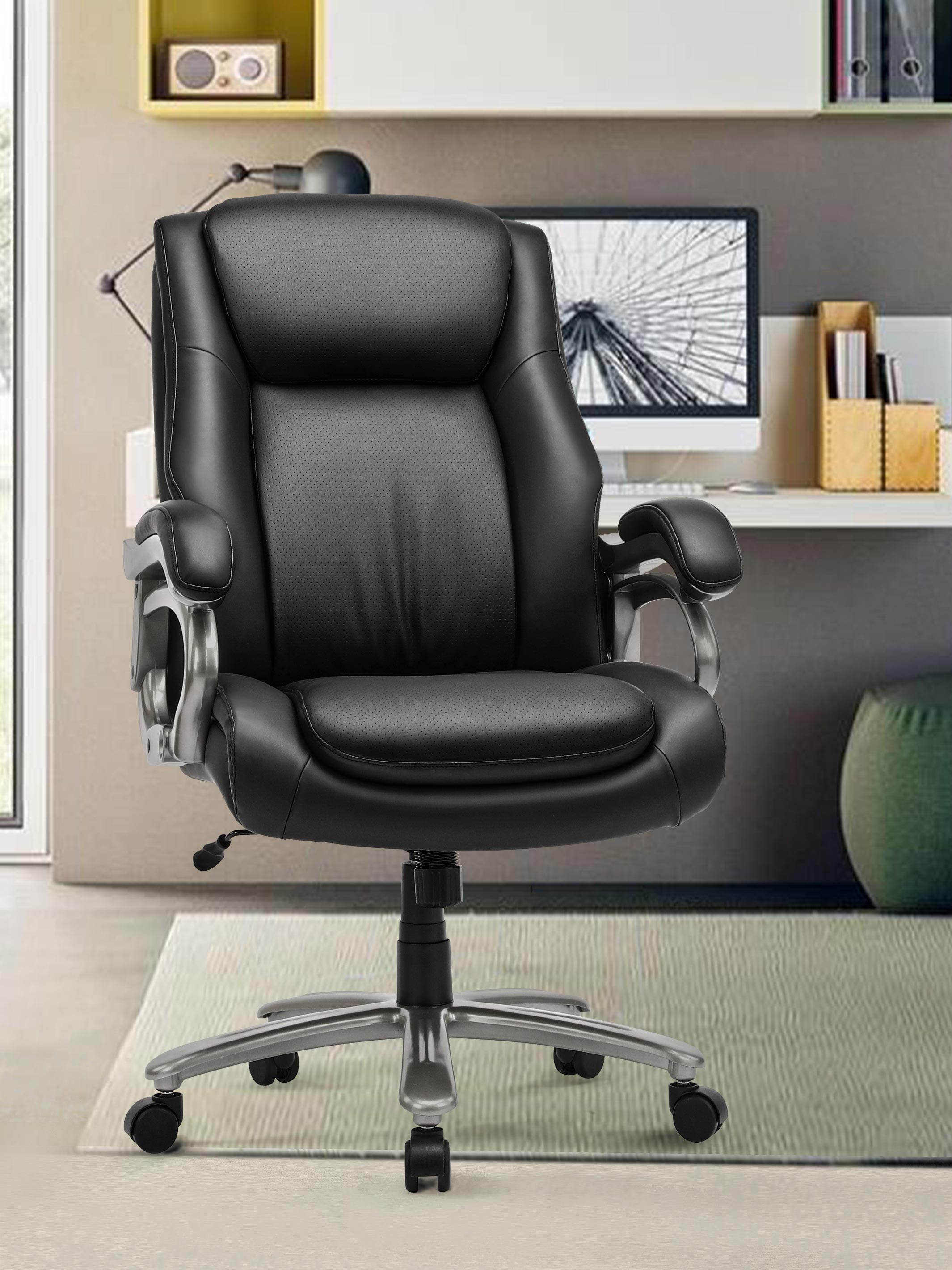 JOYFINITY Executive Faux Leather Office Chair 400lbs