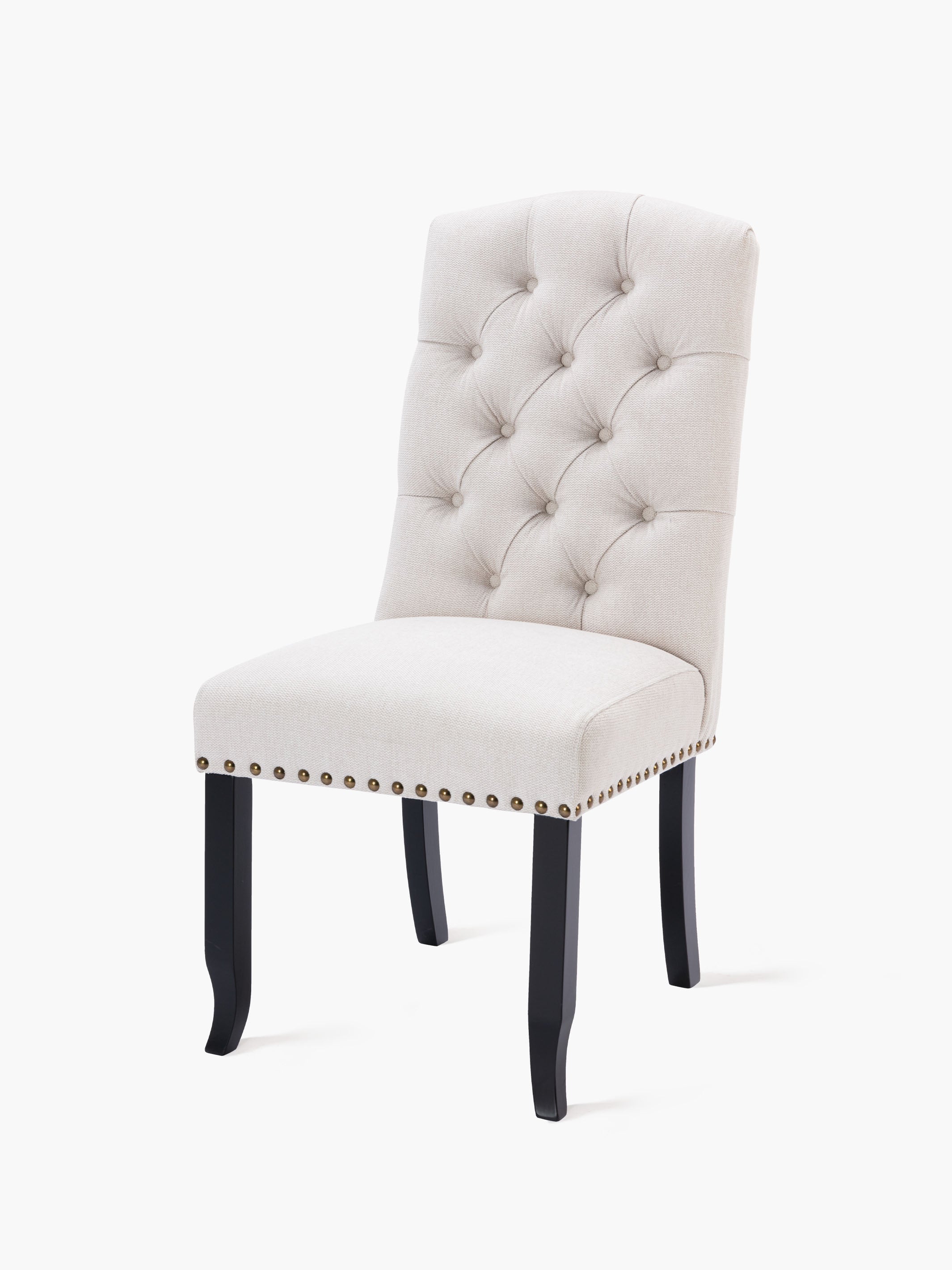 JOYFINITY Upholstered Fabric Dining Chair with Button-Tufted Back