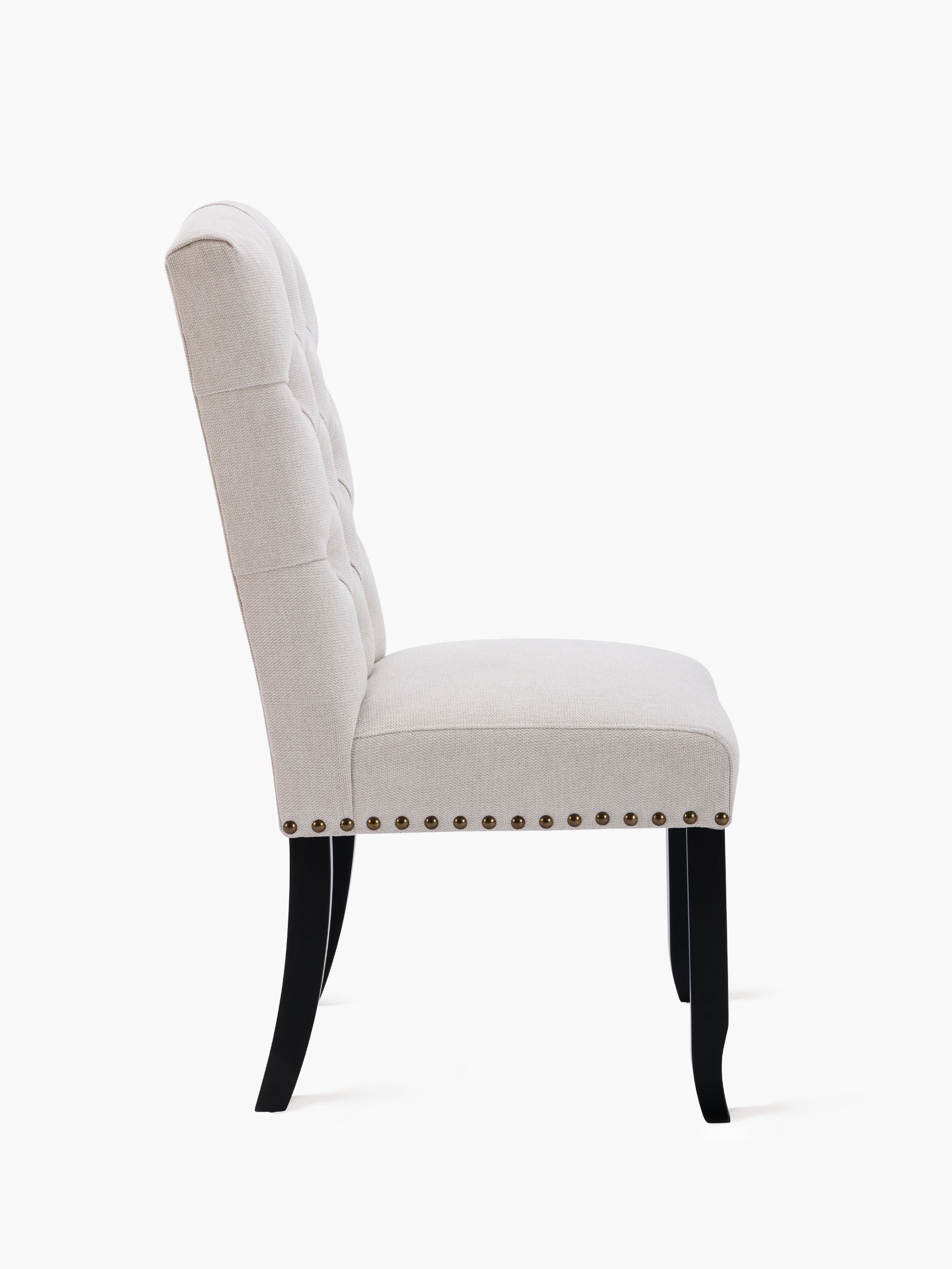 JOYFINITY Upholstered Fabric Dining Chair with Button-Tufted Back