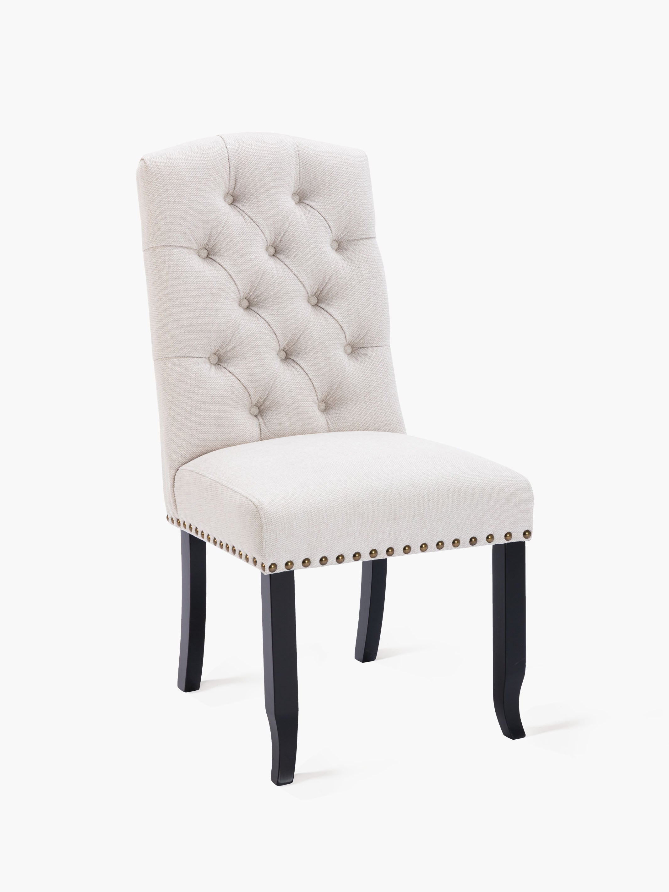JOYFINITY Upholstered Fabric Dining Chair with Button-Tufted Back