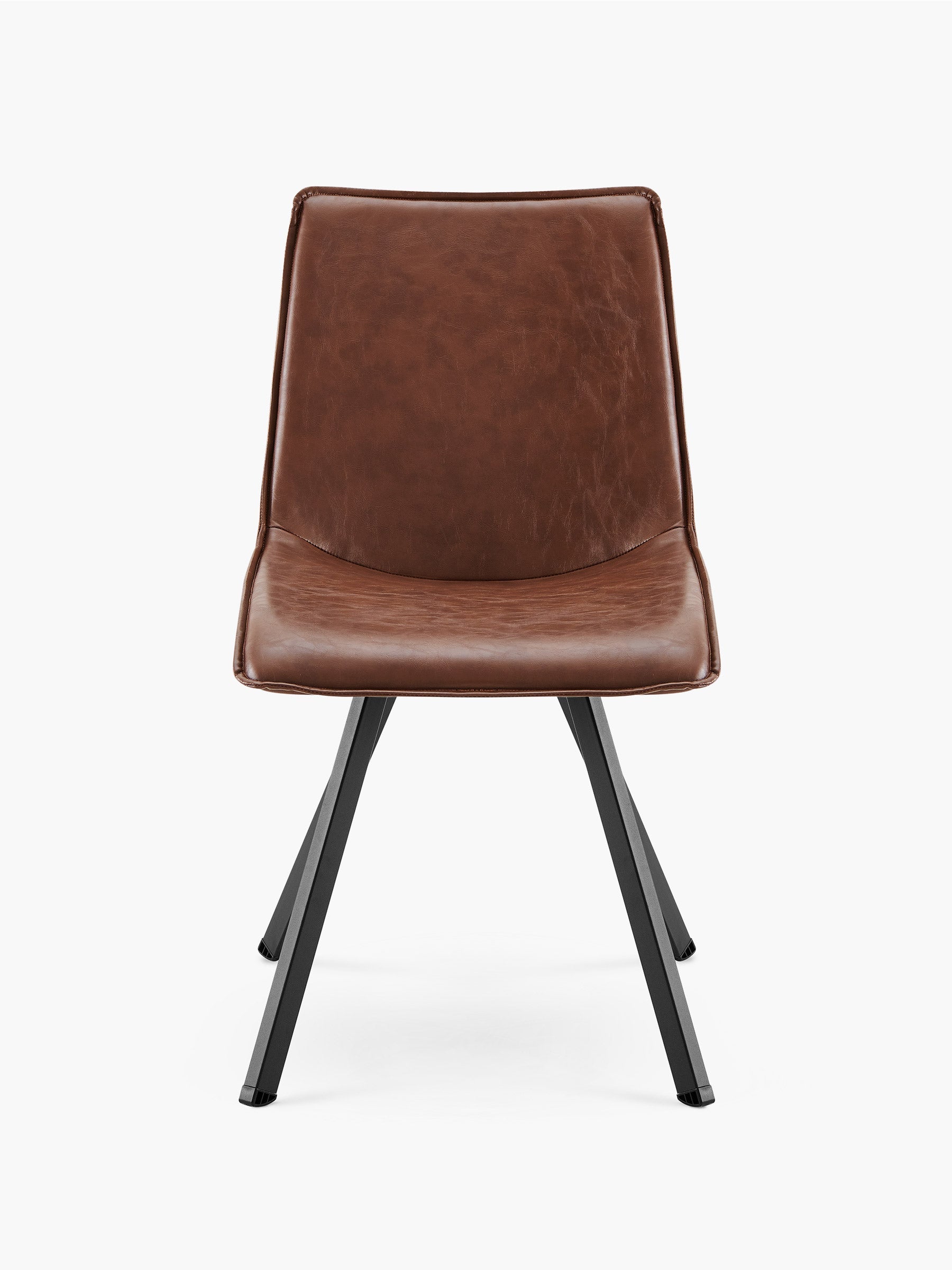 JOYFINITY Modern PU Leather Dining Chair with Metal Legs