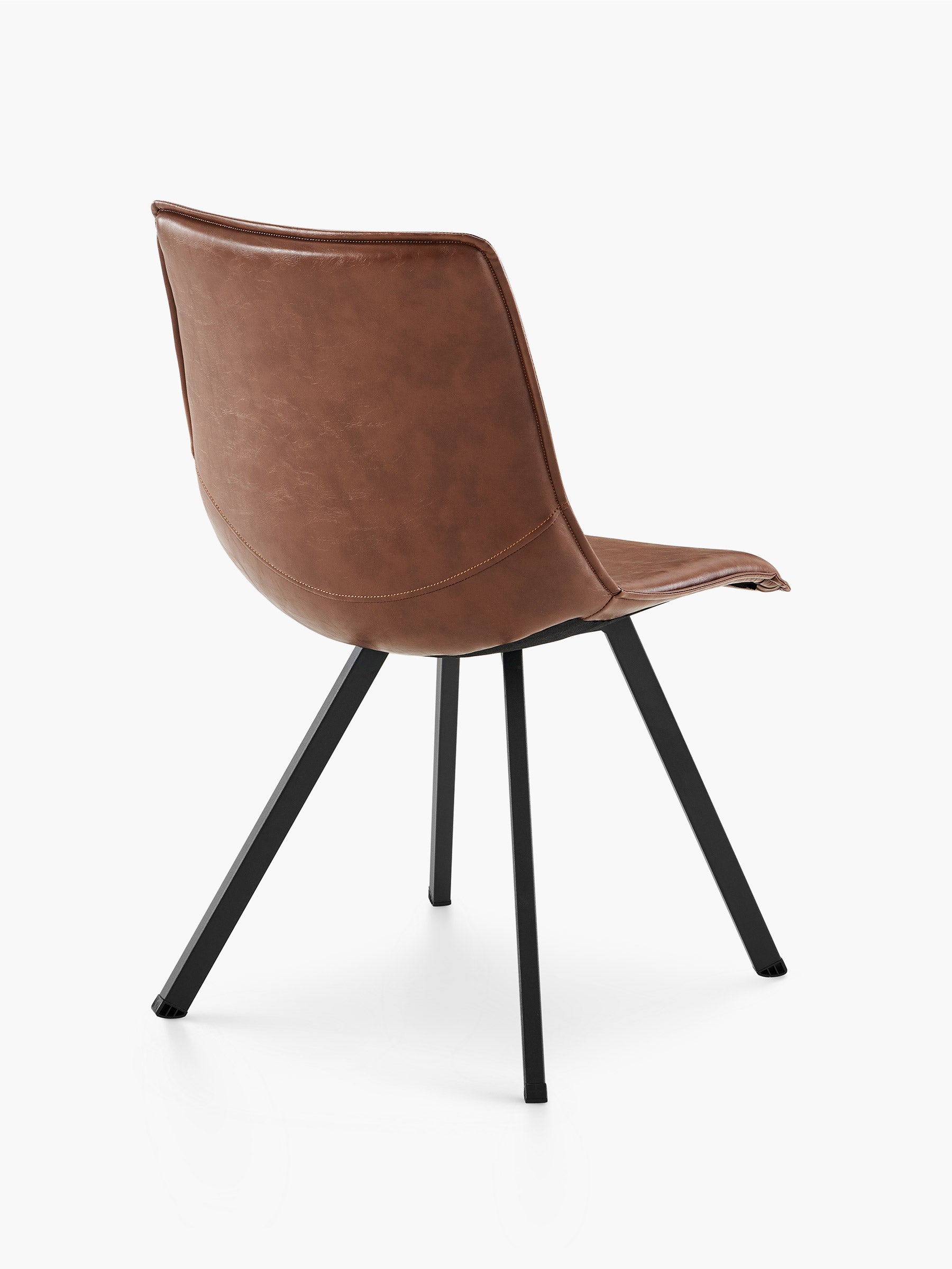 JOYFINITY Modern PU Leather Dining Chair with Metal Legs
