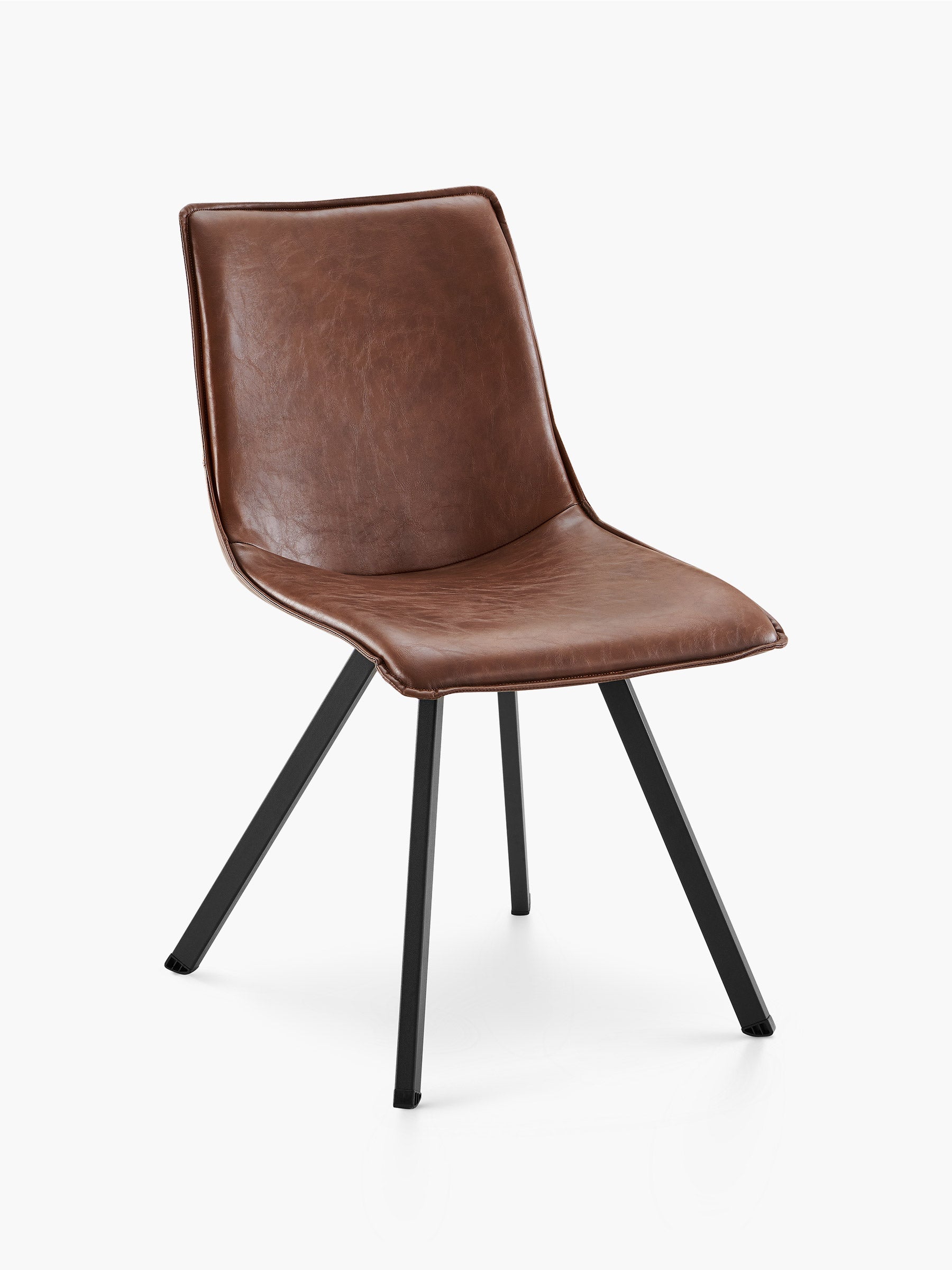 JOYFINITY Modern PU Leather Dining Chair with Metal Legs