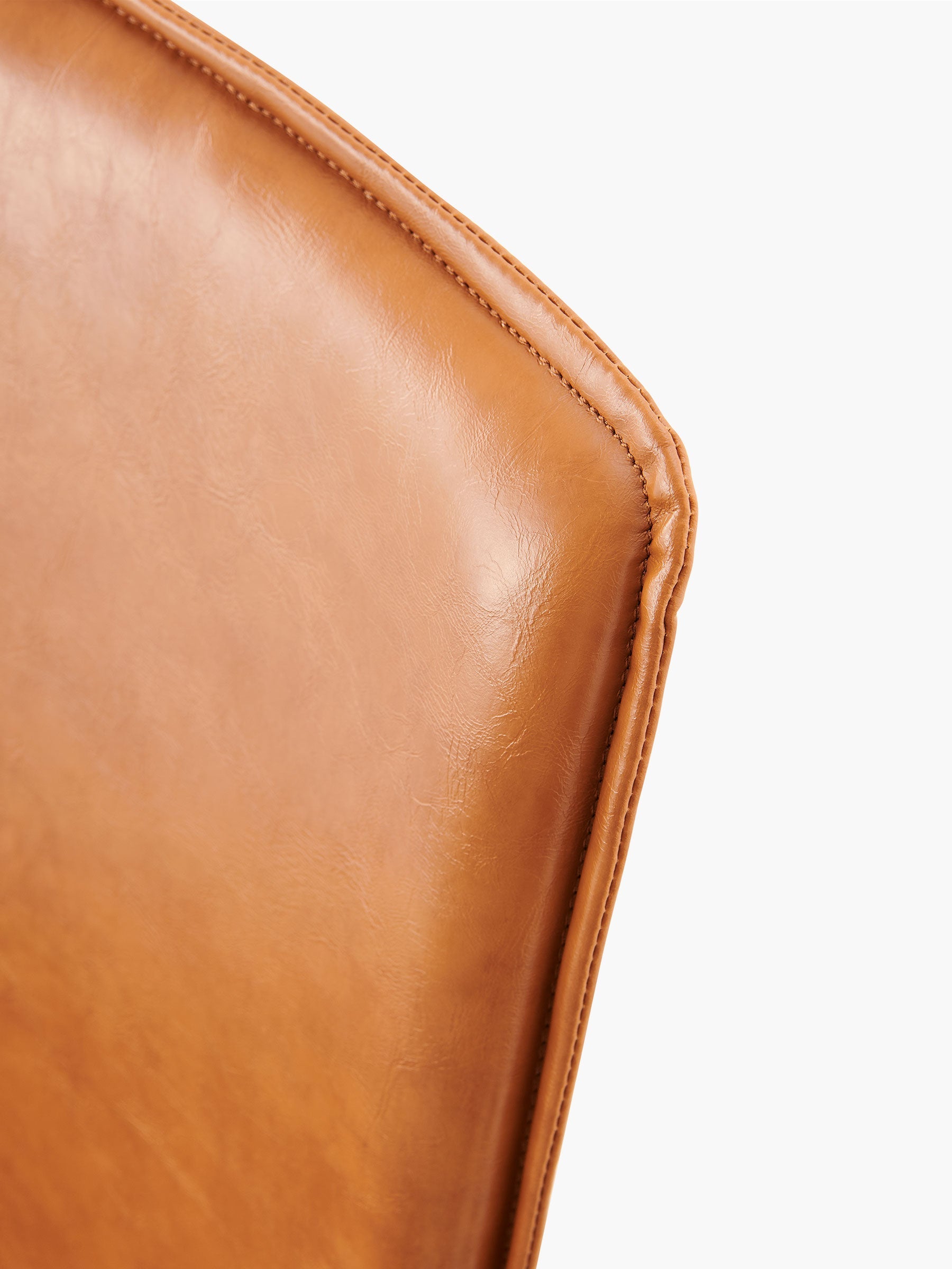 JOYFINITY Modern PU Leather Dining Chair with Metal Legs