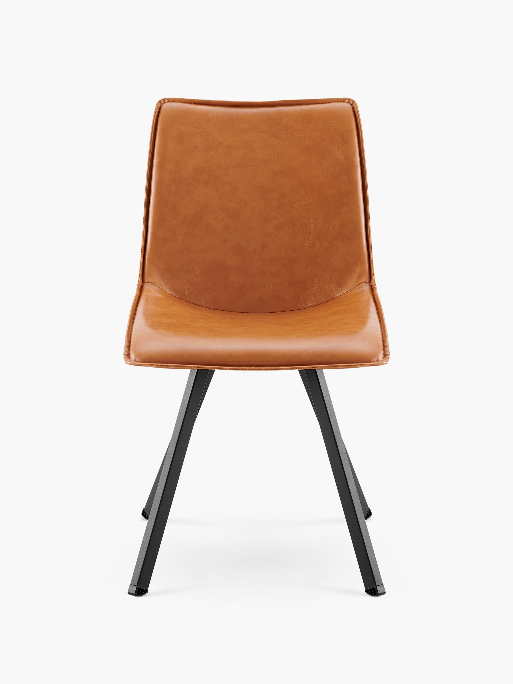 JOYFINITY Modern PU Leather Dining Chair with Metal Legs