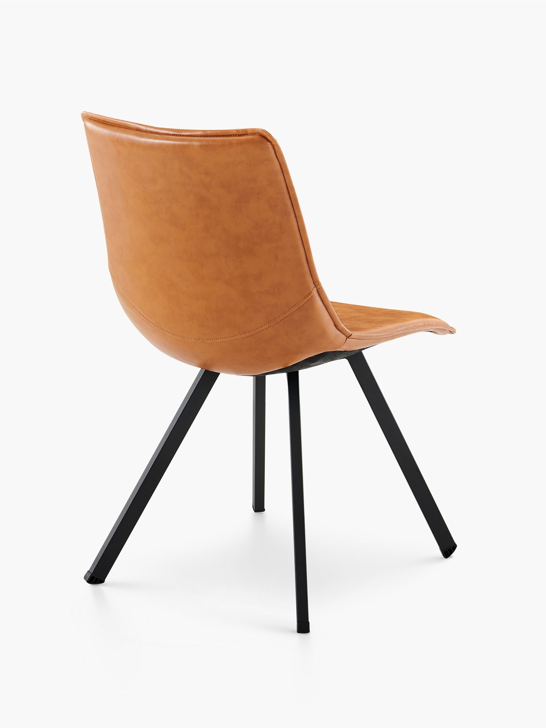 JOYFINITY Modern PU Leather Dining Chair with Metal Legs