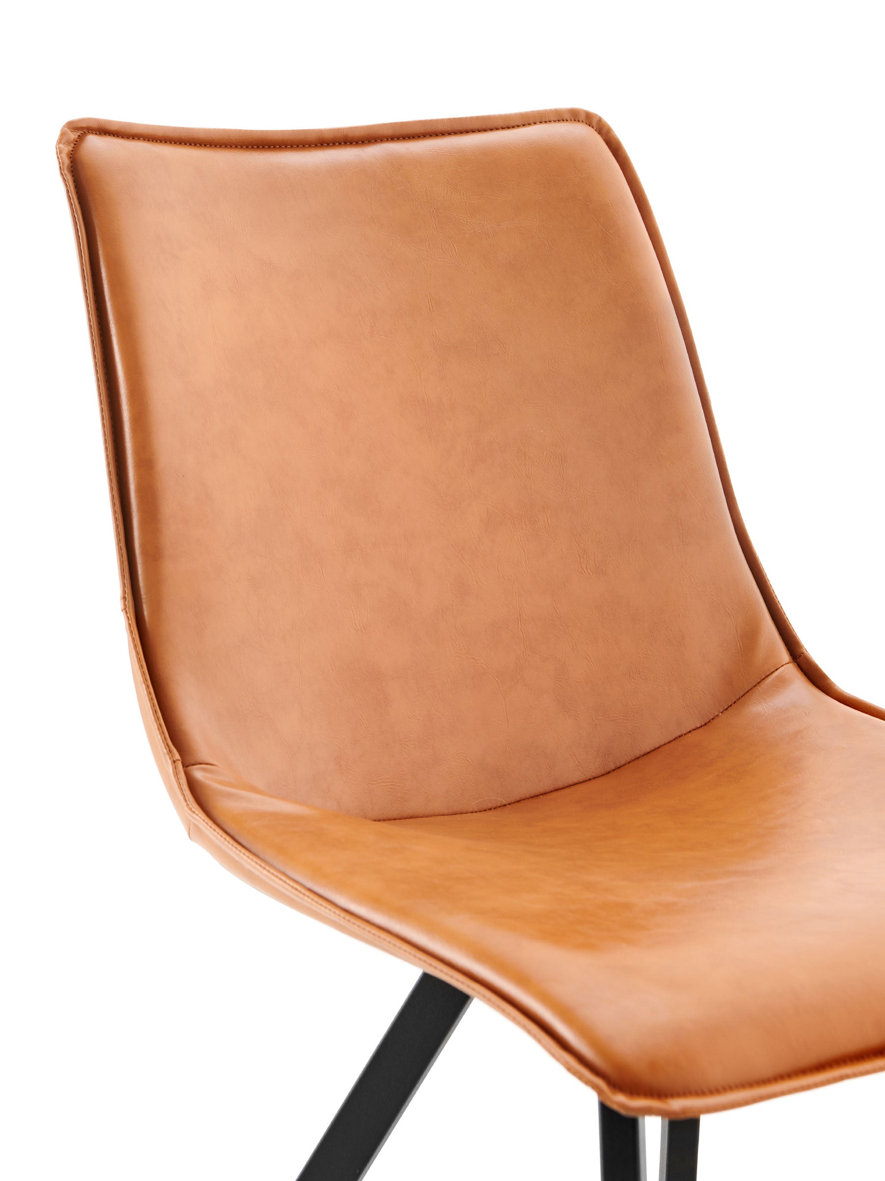 JOYFINITY Modern PU Leather Dining Chair with Metal Legs