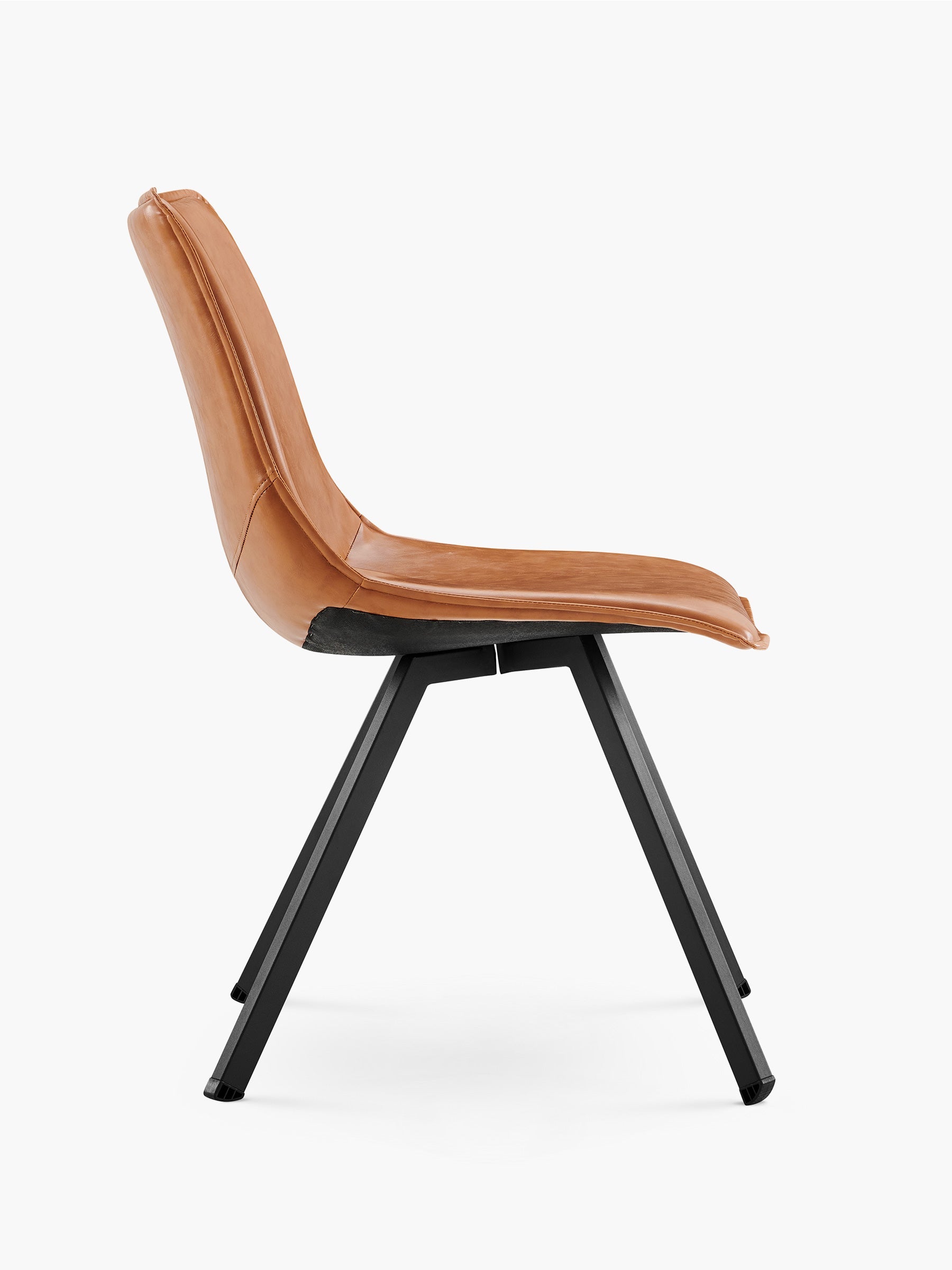 JOYFINITY Modern PU Leather Dining Chair with Metal Legs