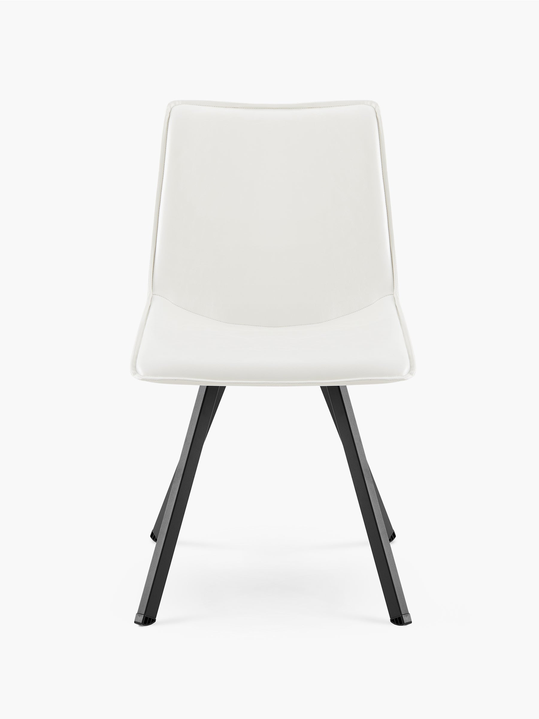JOYFINITY Modern PU Leather Dining Chair with Metal Legs