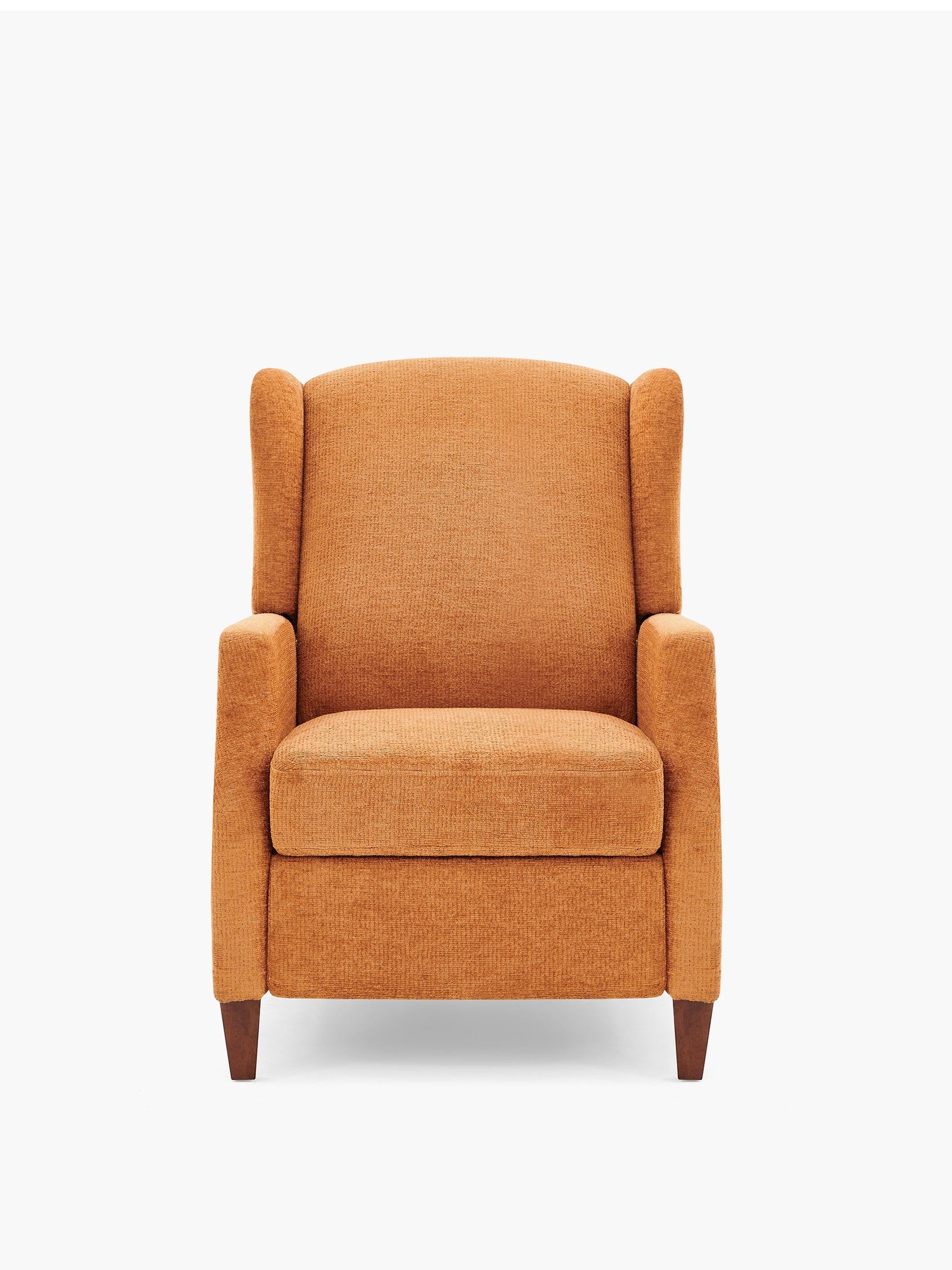 JOYFINITY Wingback Fabric Push Back Recliner with Rivet Detailing