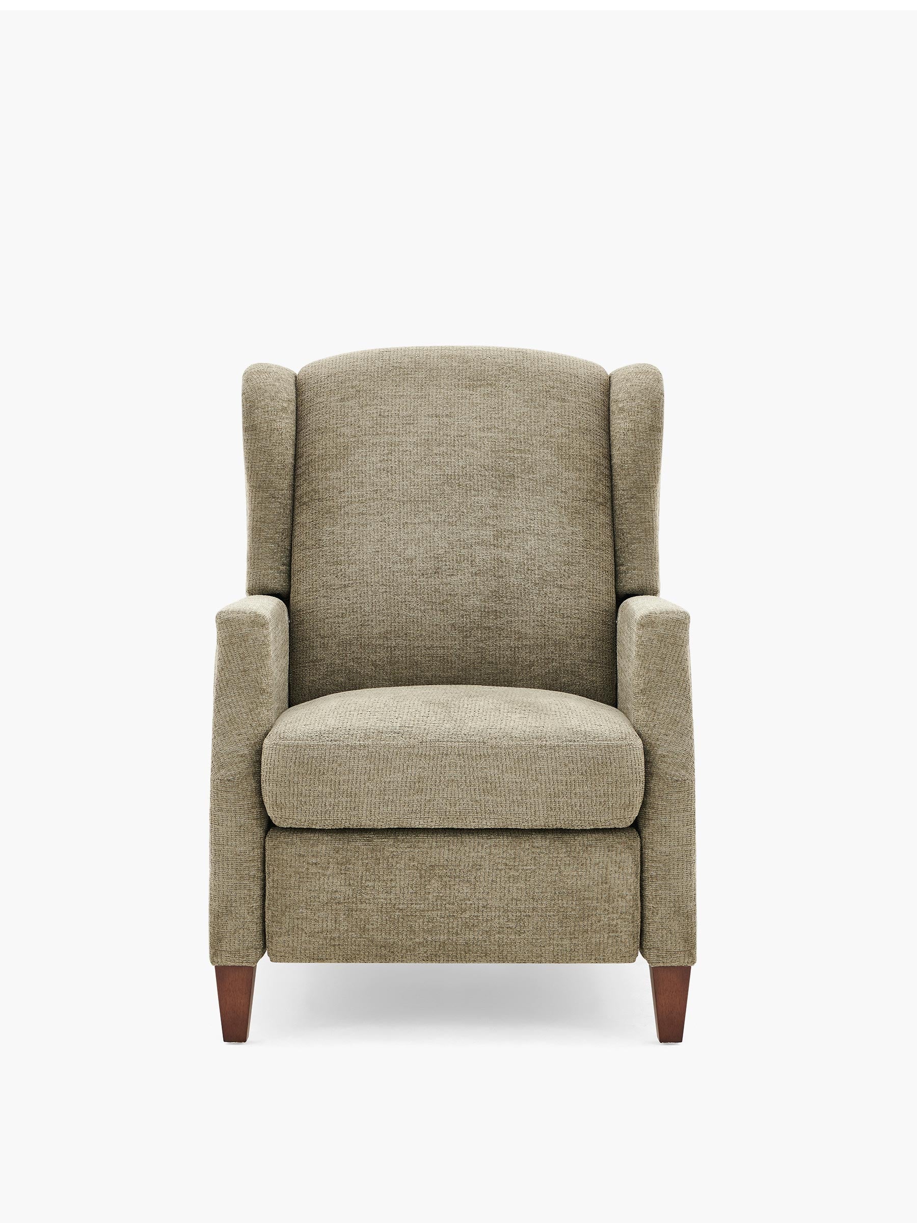 JOYFINITY Wingback Fabric Push Back Recliner with Rivet Detailing