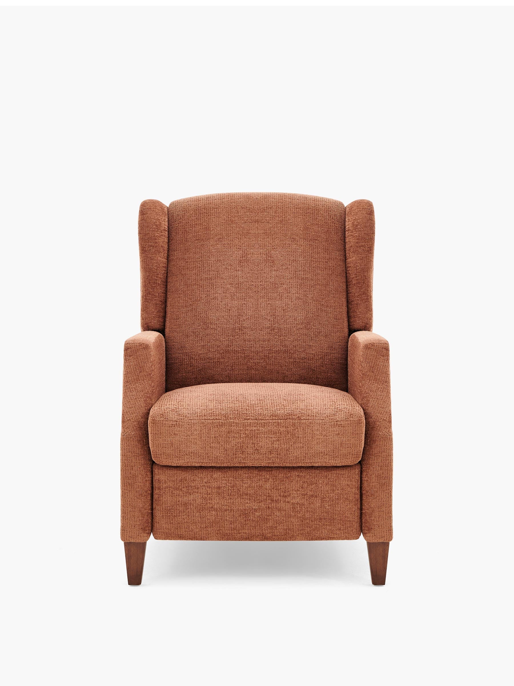 JOYFINITY Wingback Fabric Push Back Recliner with Rivet Detailing