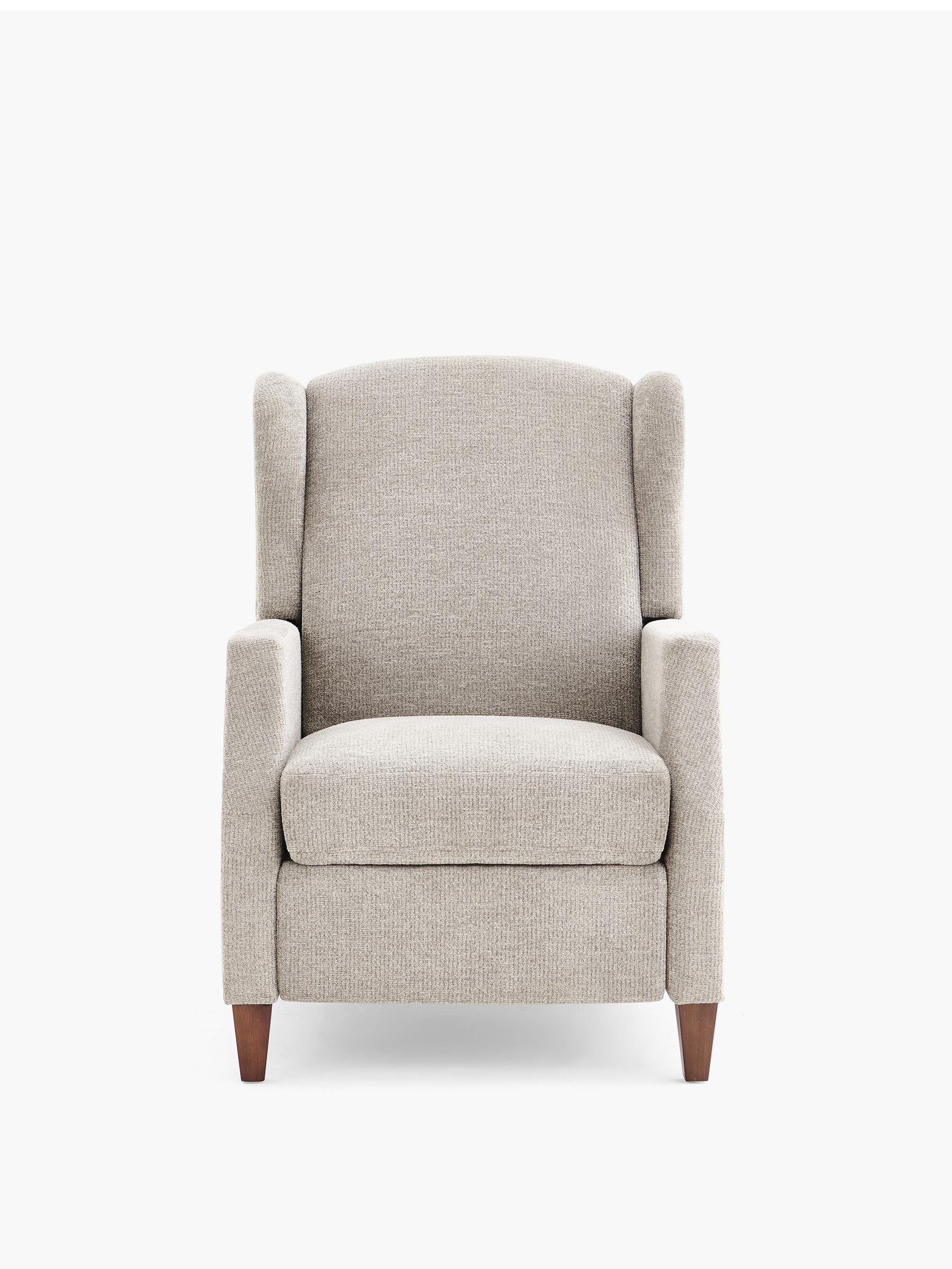 JOYFINITY Wingback Fabric Push Back Recliner with Rivet Detailing