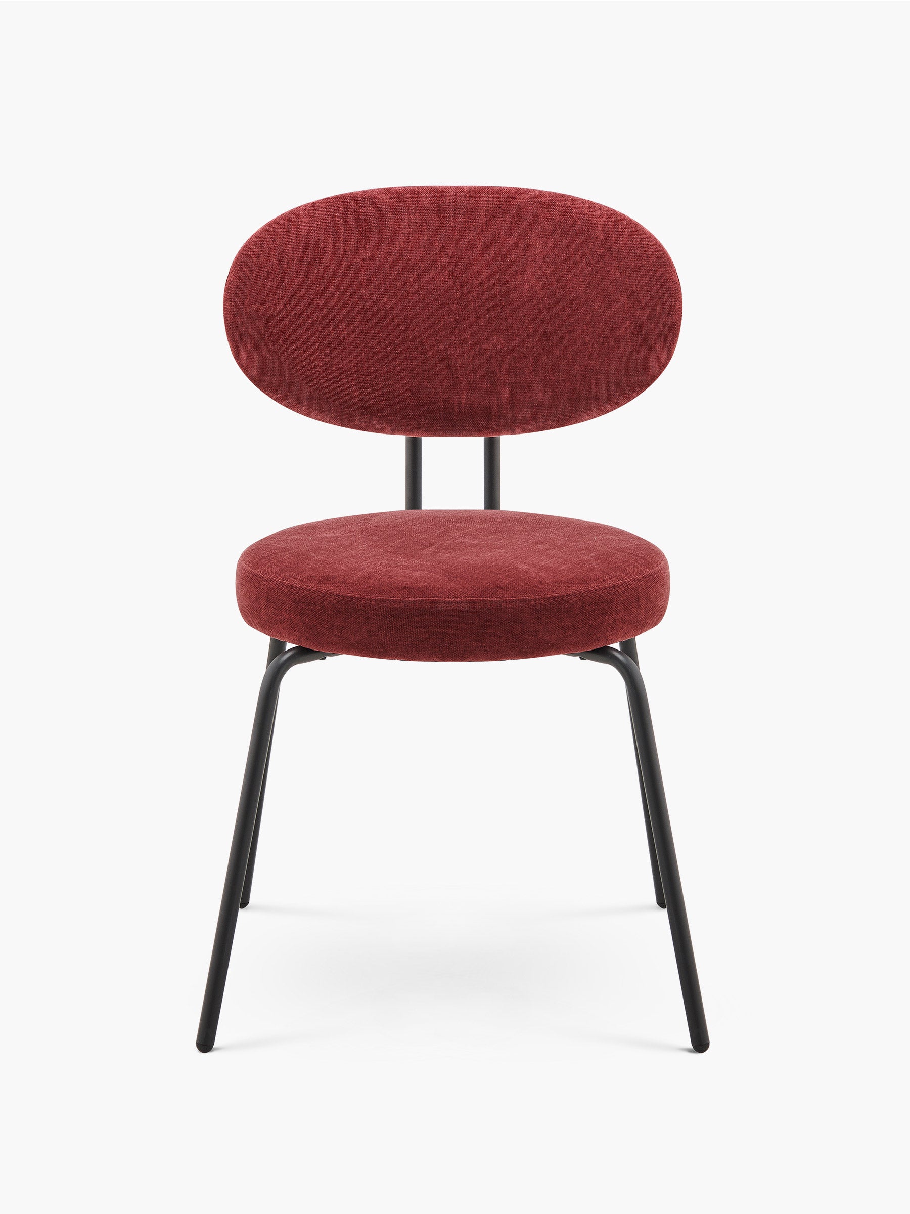 JOYFINITY Mid-century Fabric Dining Chair with Metal Frame