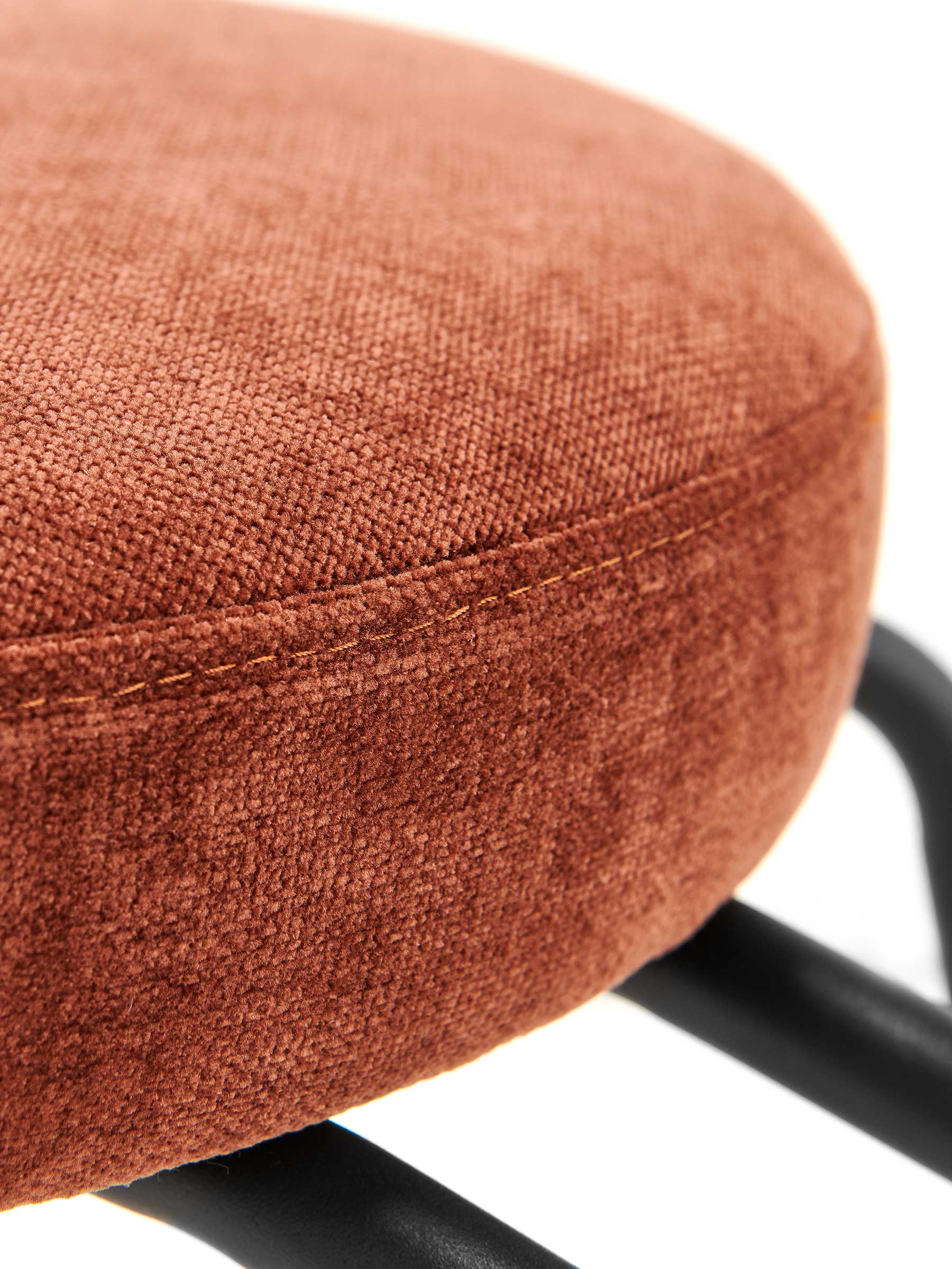 JOYFINITY Mid-century Fabric Dining Chair with Metal Frame