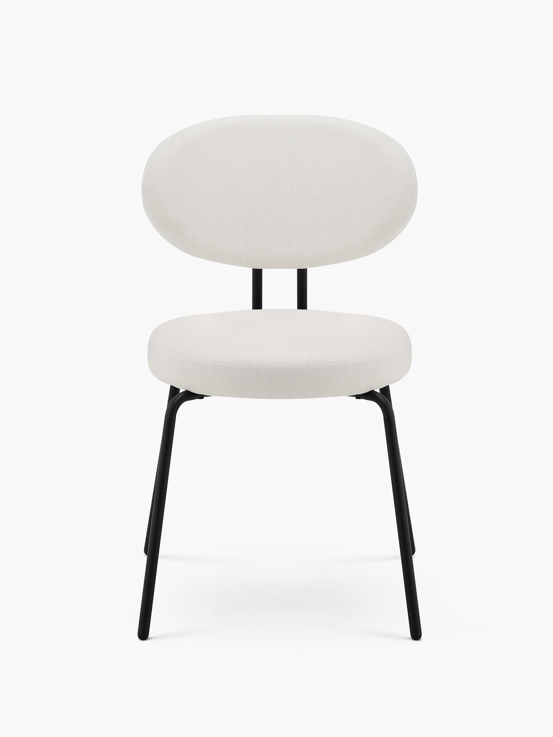 JOYFINITY Mid-century Fabric Dining Chair with Metal Frame