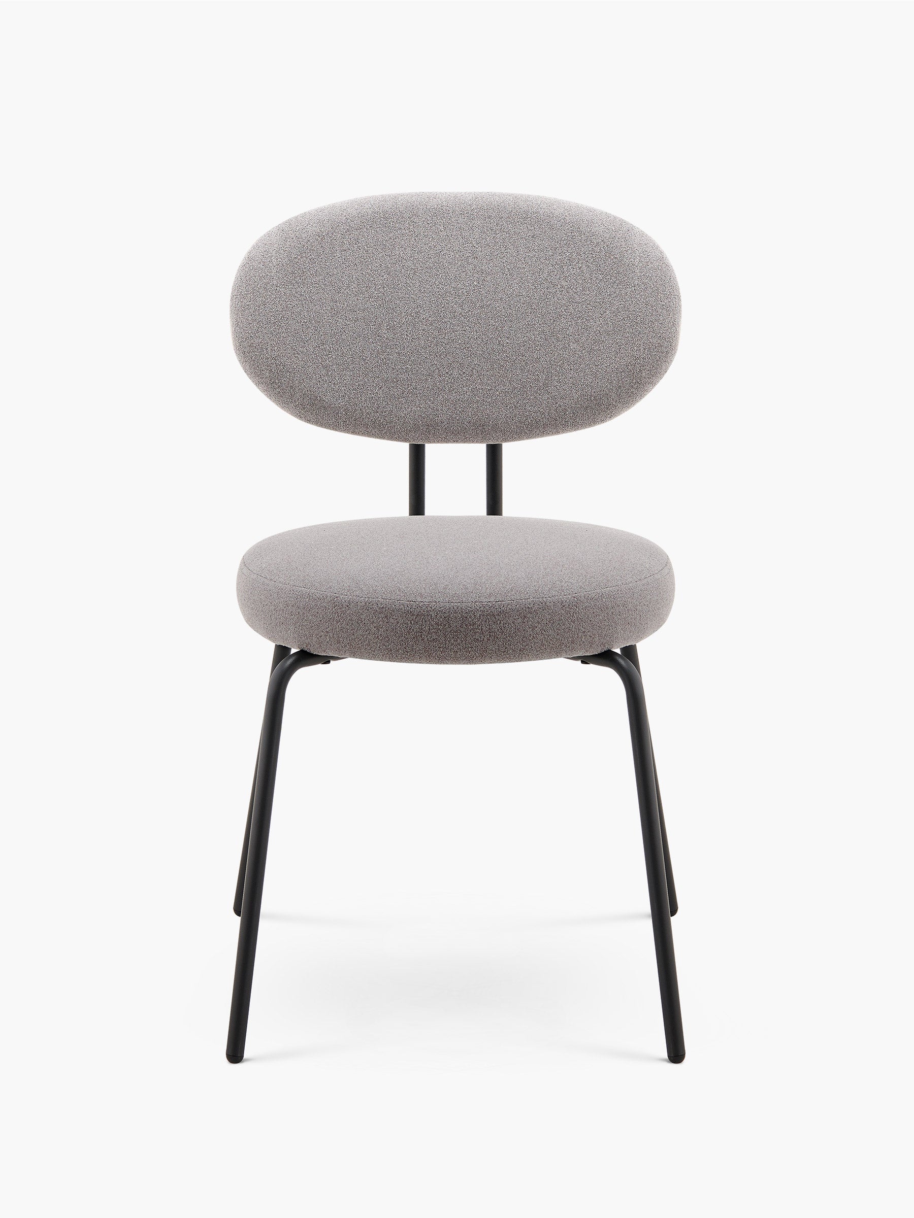 JOYFINITY Mid-century Fabric Dining Chair with Metal Frame