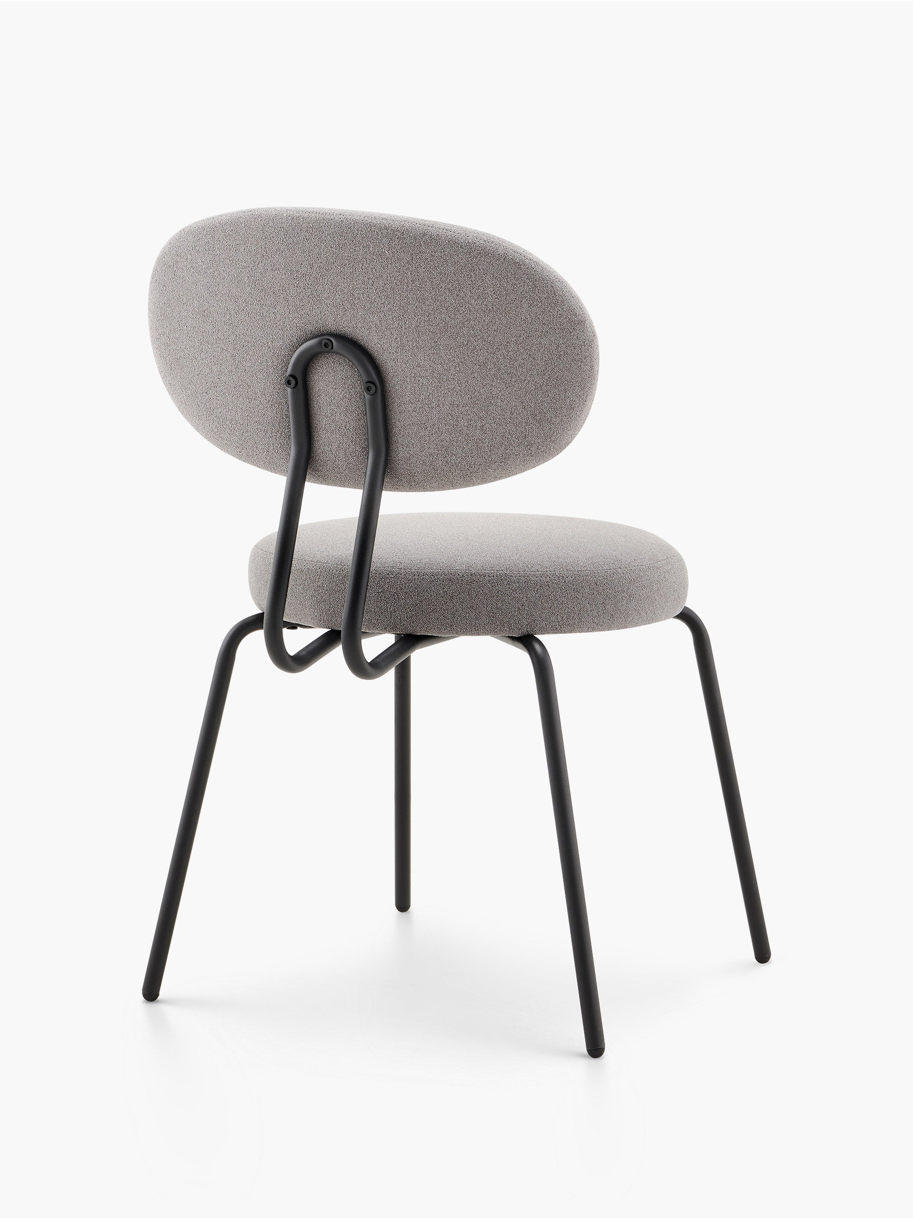 JOYFINITY Mid-century Fabric Dining Chair with Metal Frame