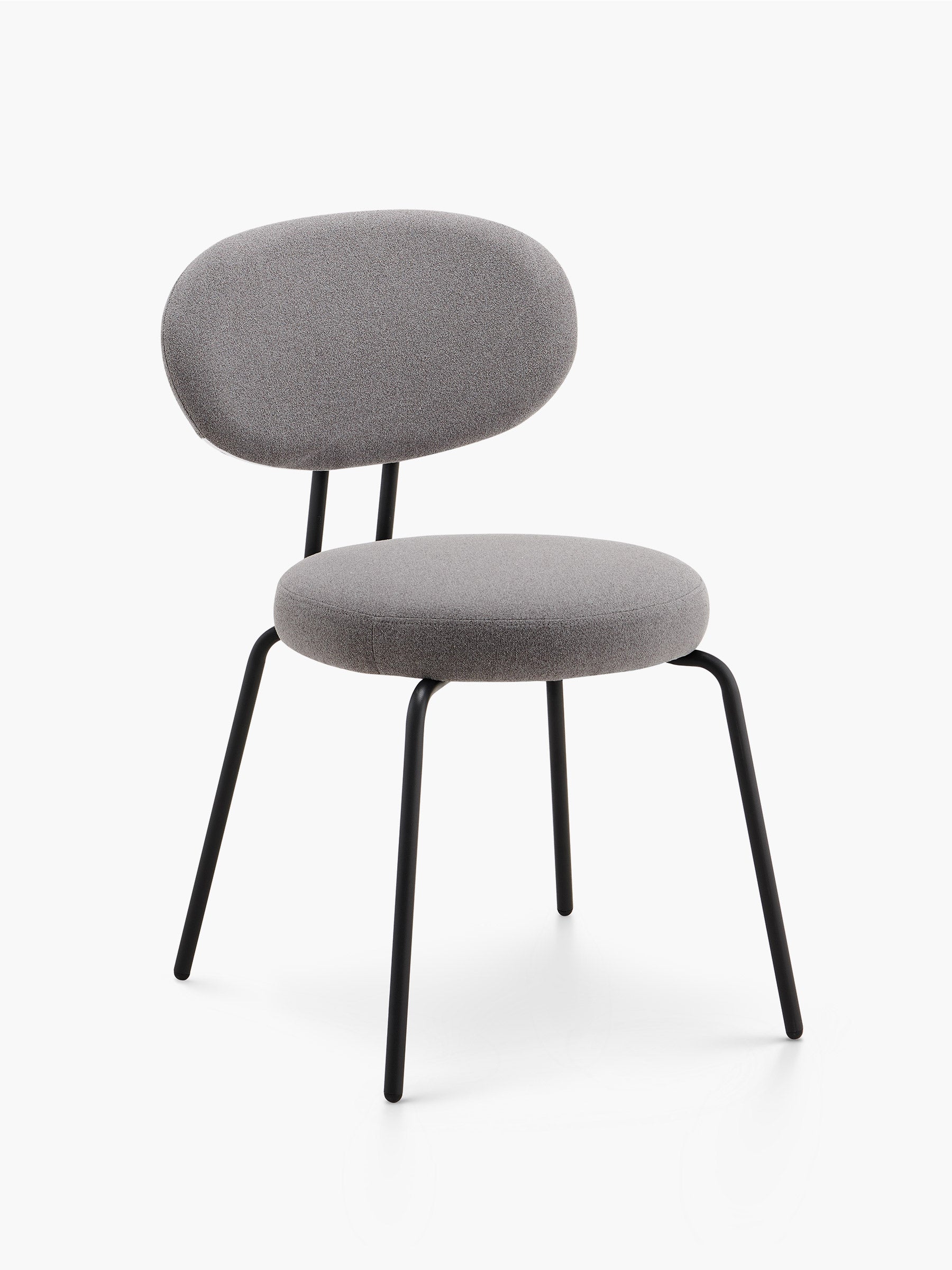 JOYFINITY Mid-century Fabric Dining Chair with Metal Frame