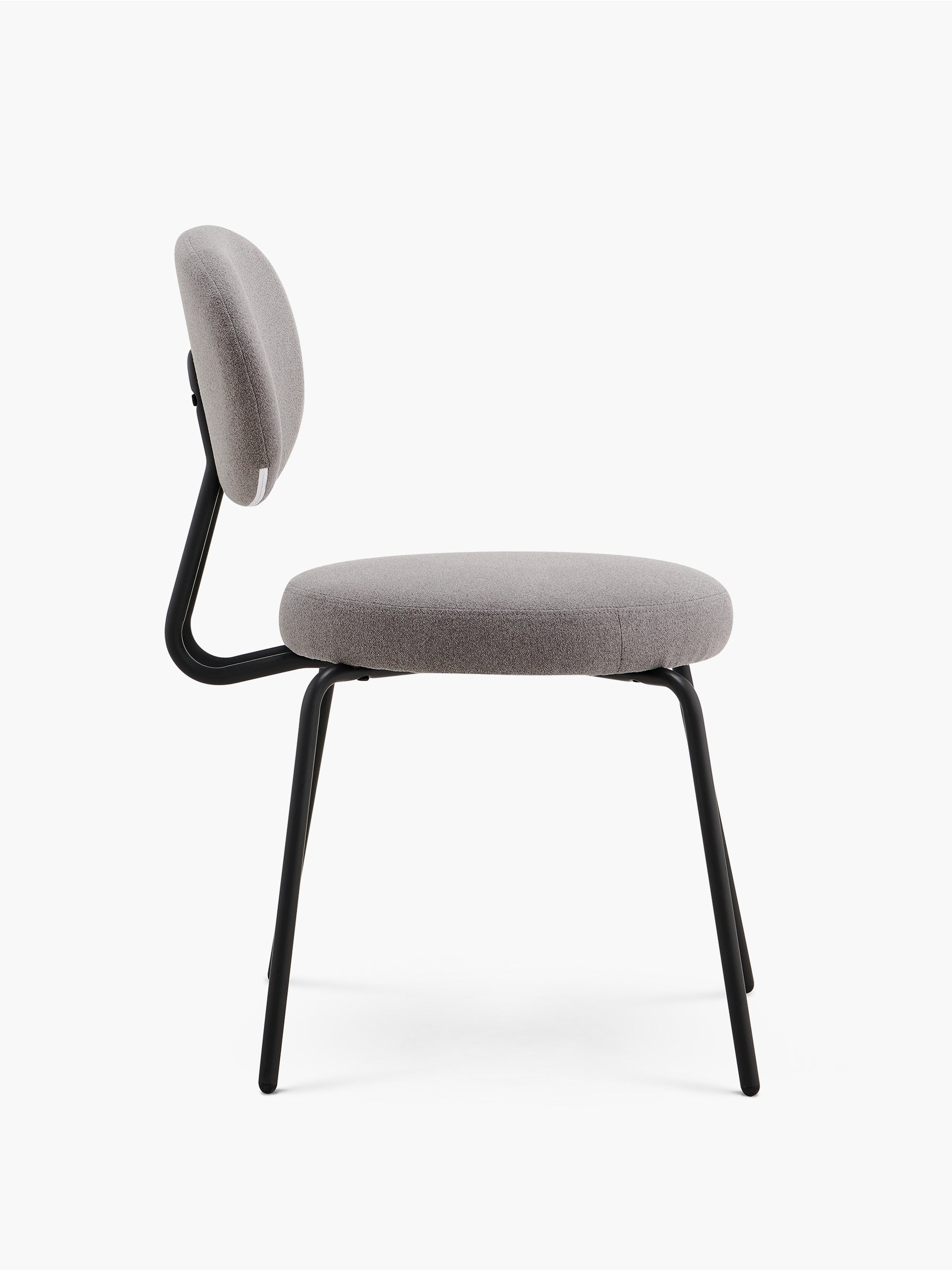 JOYFINITY Mid-century Fabric Dining Chair with Metal Frame