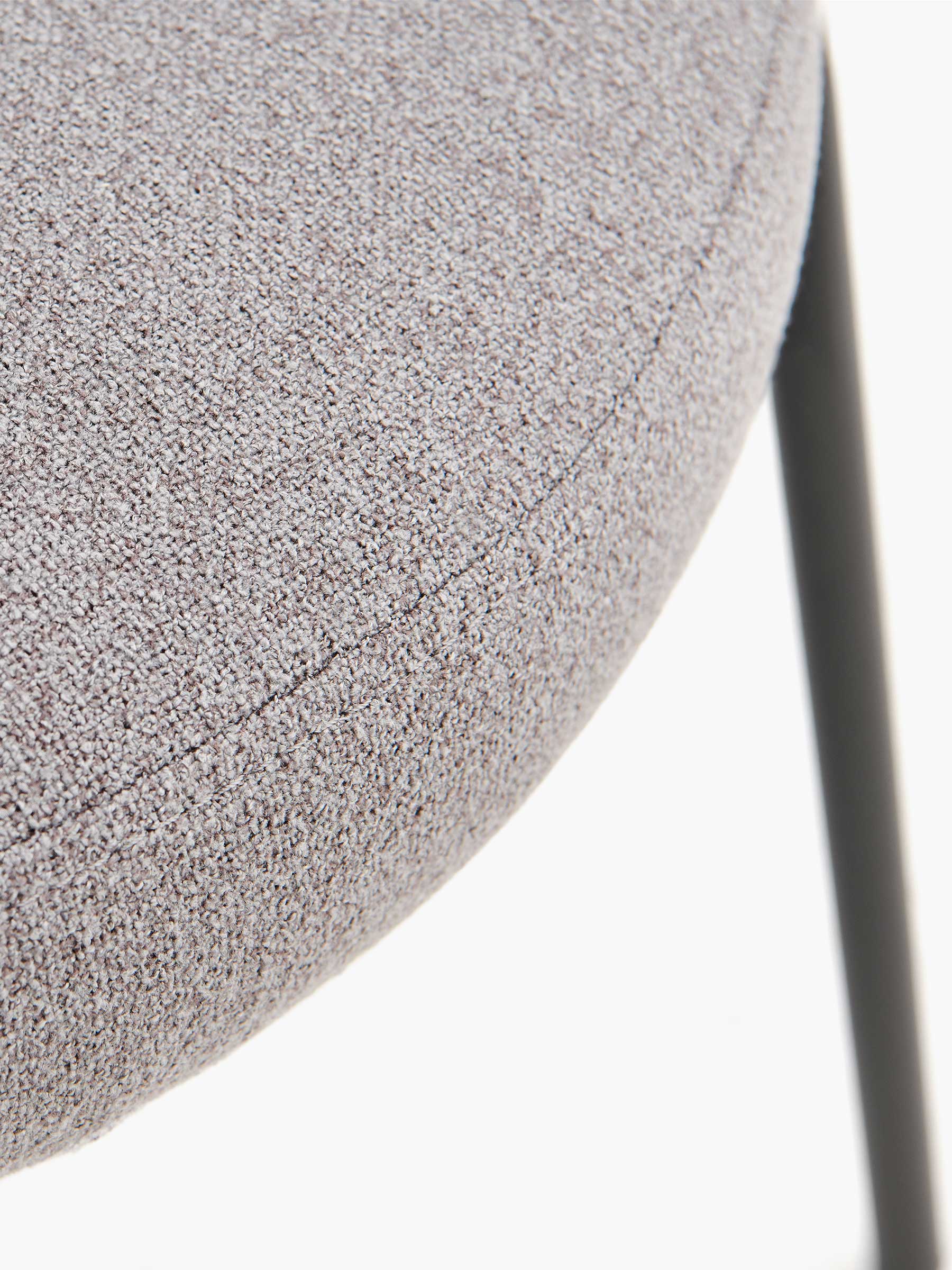 JOYFINITY Mid-century Fabric Dining Chair with Metal Frame