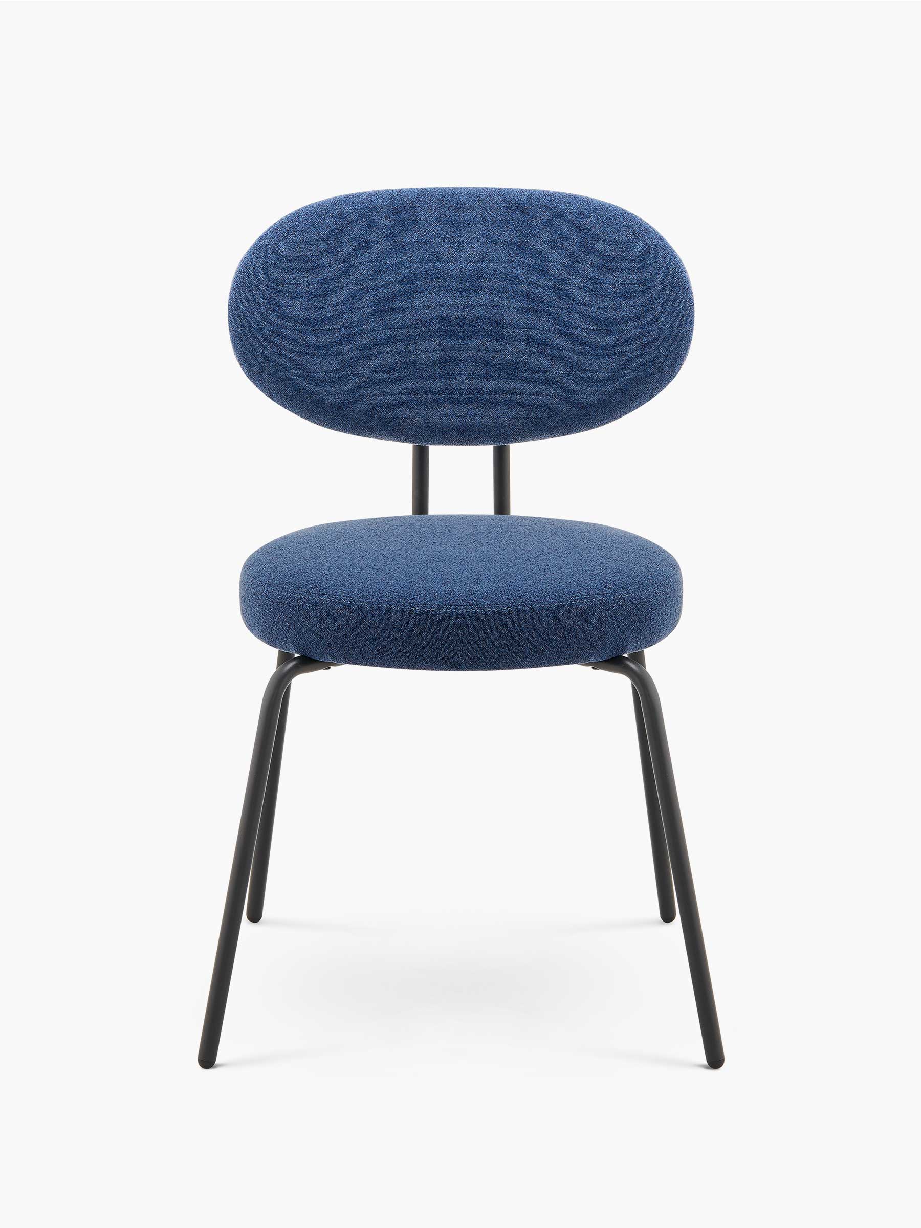 JOYFINITY Mid-century Fabric Dining Chair with Metal Frame