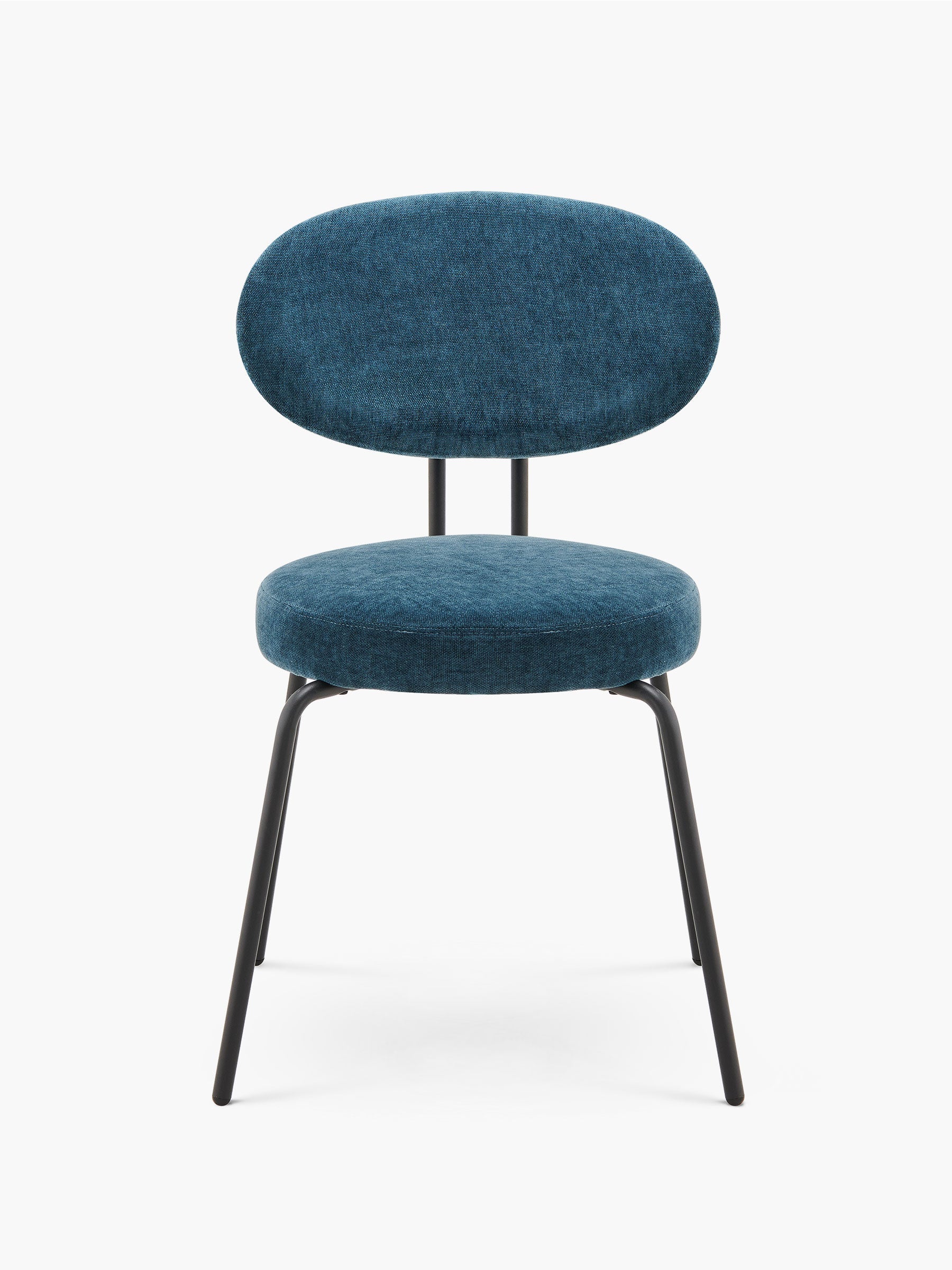 JOYFINITY Mid-century Fabric Dining Chair with Metal Frame