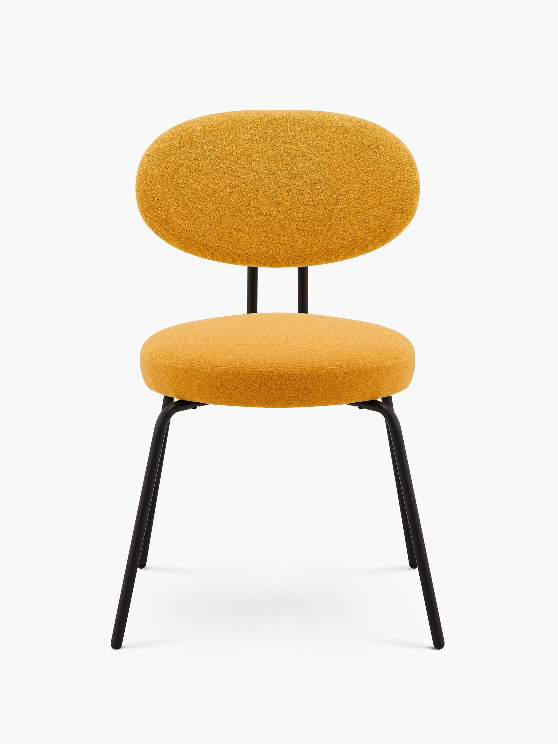 JOYFINITY Mid-century Fabric Dining Chair with Metal Frame