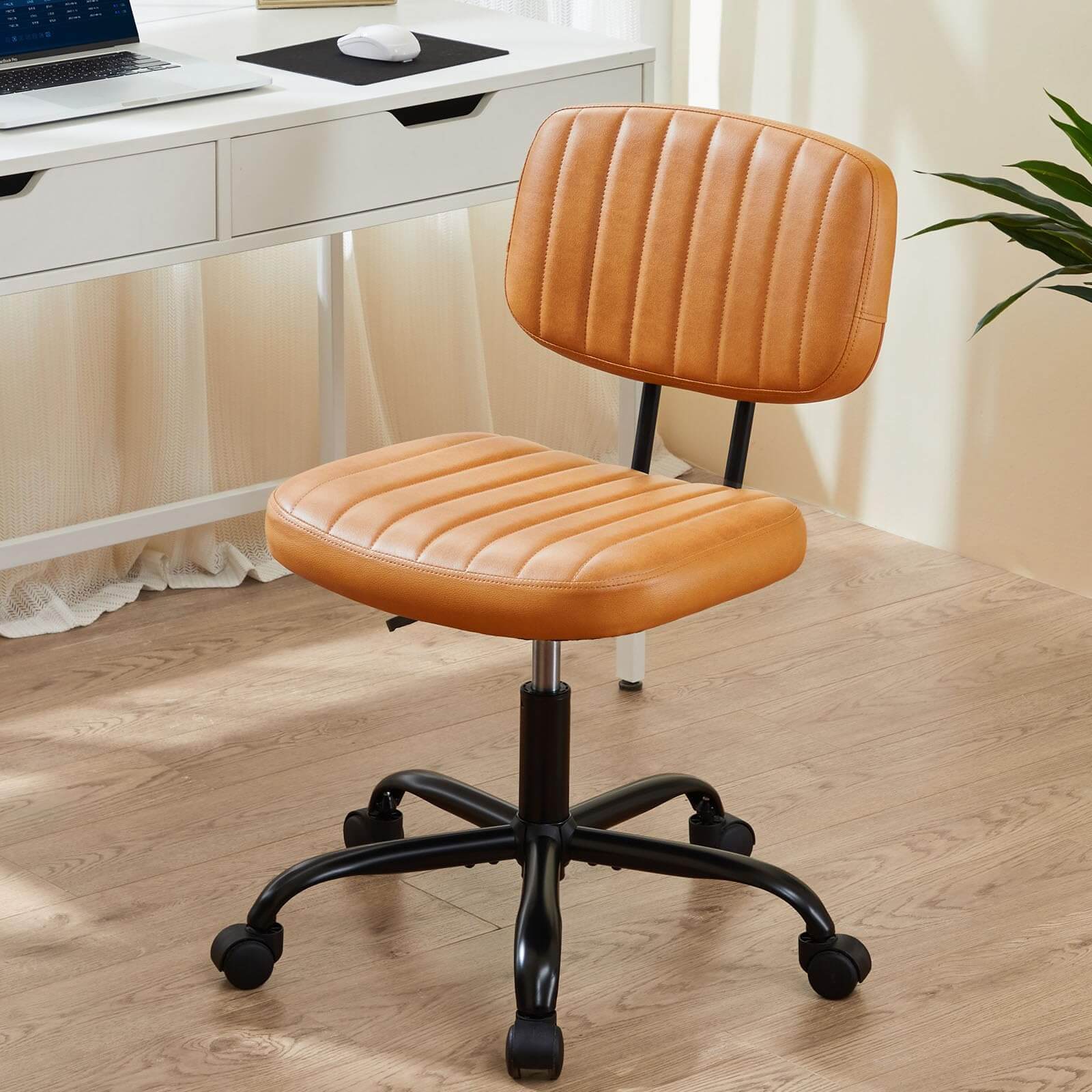 JOYFINITY Adjustable Height 360° Rolling Swivel Computer Task Chair without Arm