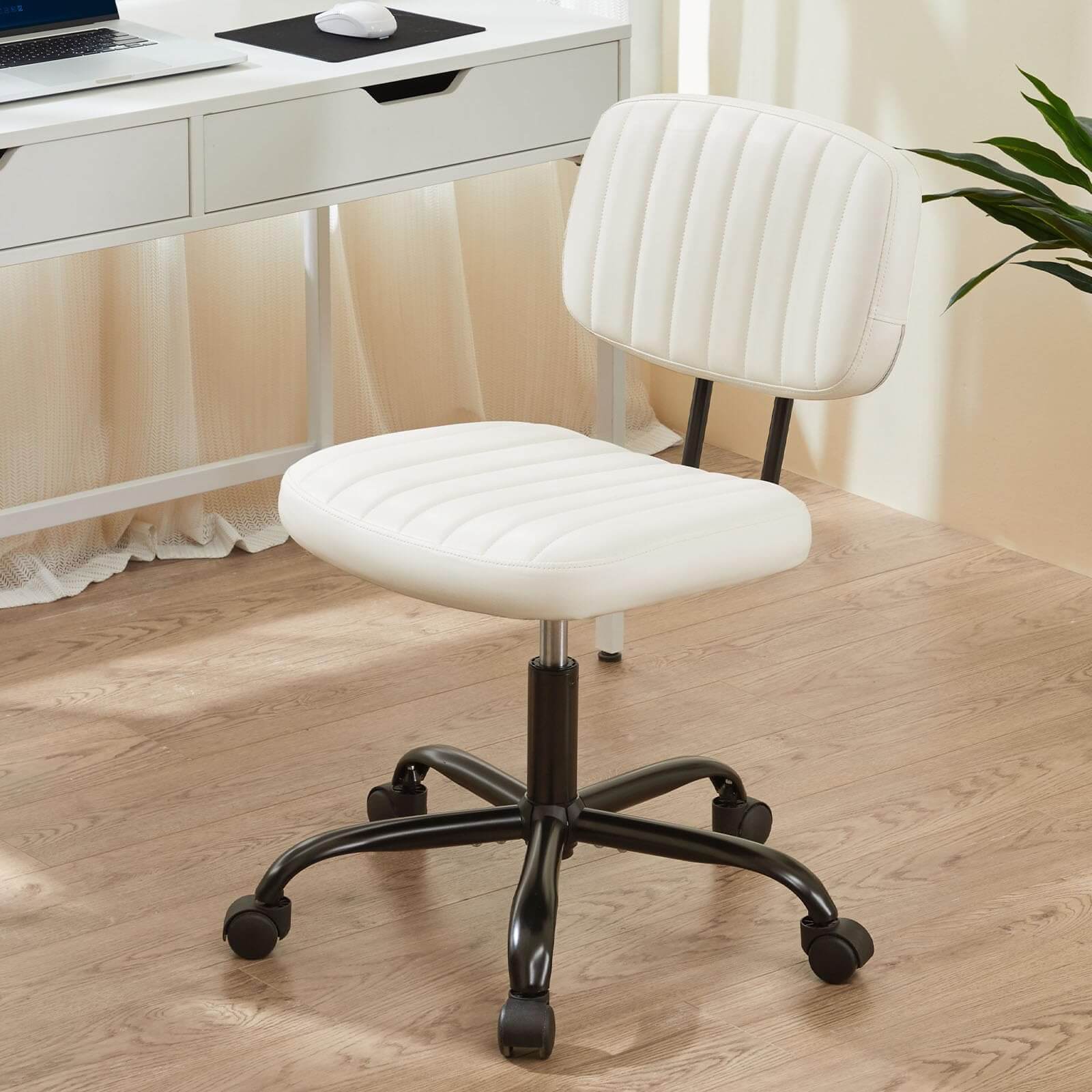 JOYFINITY Adjustable Height 360° Rolling Swivel Computer Task Chair without Arm